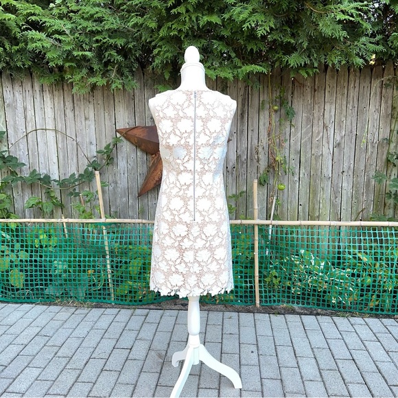 Alice + Olivia Clyde Crochet Floral Sheath Mini Dress - Picture 10 of 14